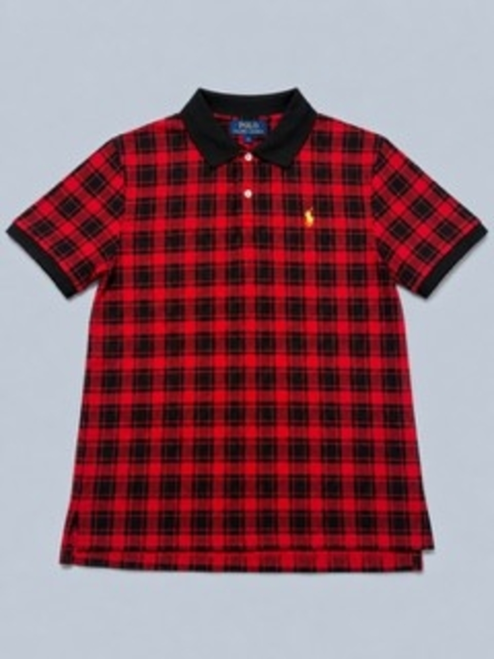 Polo by Ralph Lauren Red & Black Plaid Polo Shirt for Kids